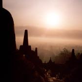 Borobodur at sunset